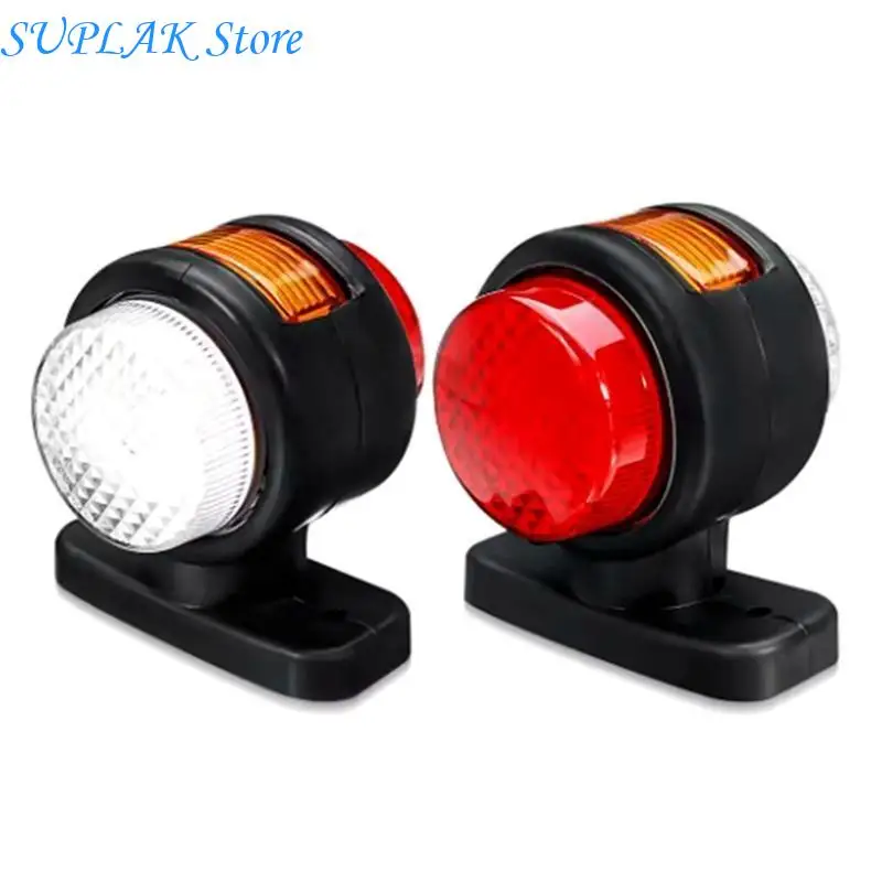 

12V 24V Truck Side Marker Light Turn Clearance Light Replacement Side Marker Lamps Rear Brake Lights 203D