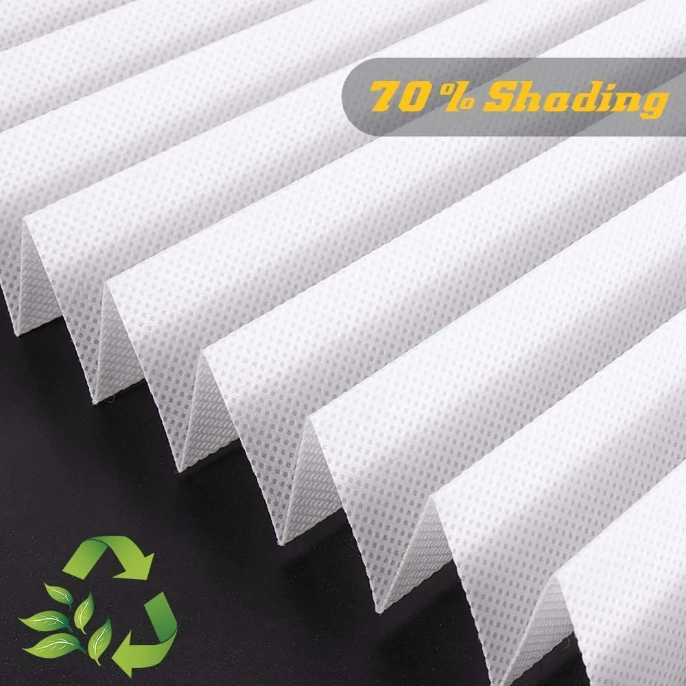 Temporary Curtain Sunshade Curtain UV Block Non-perforated Half Blackout Blind Thermal Insulated Adjustable Window Shade