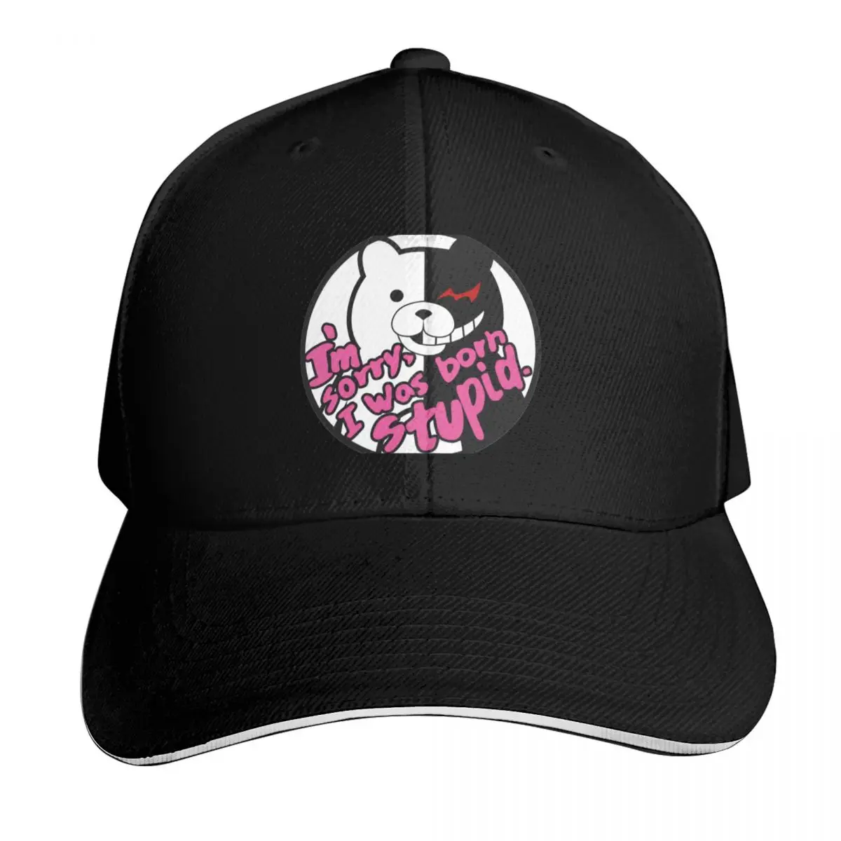 i'm sorry, i was born stupid. Baseball Cap Moisture Wicking Quick Dry Curved Brim Classic Fit Low Profile Unstructured