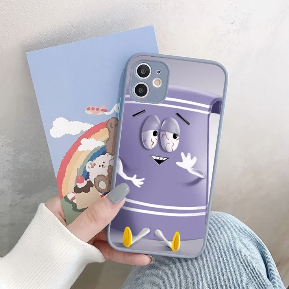 S-South Park Towelie Phone Case For iPhone 14 X XR XS 7 8 Plus 11 12 13 pro MAX 13mini Matte Shockproof Case