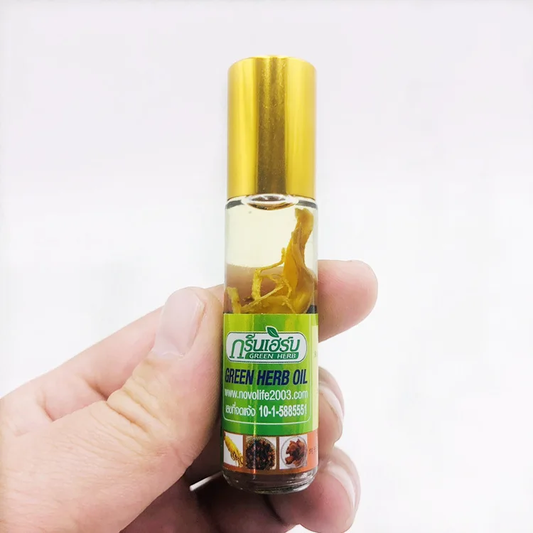 Thai Green Herb Oil Muscle Pain Relief Ointment Compound Essential Oil Natural Balsam Balm Health Care