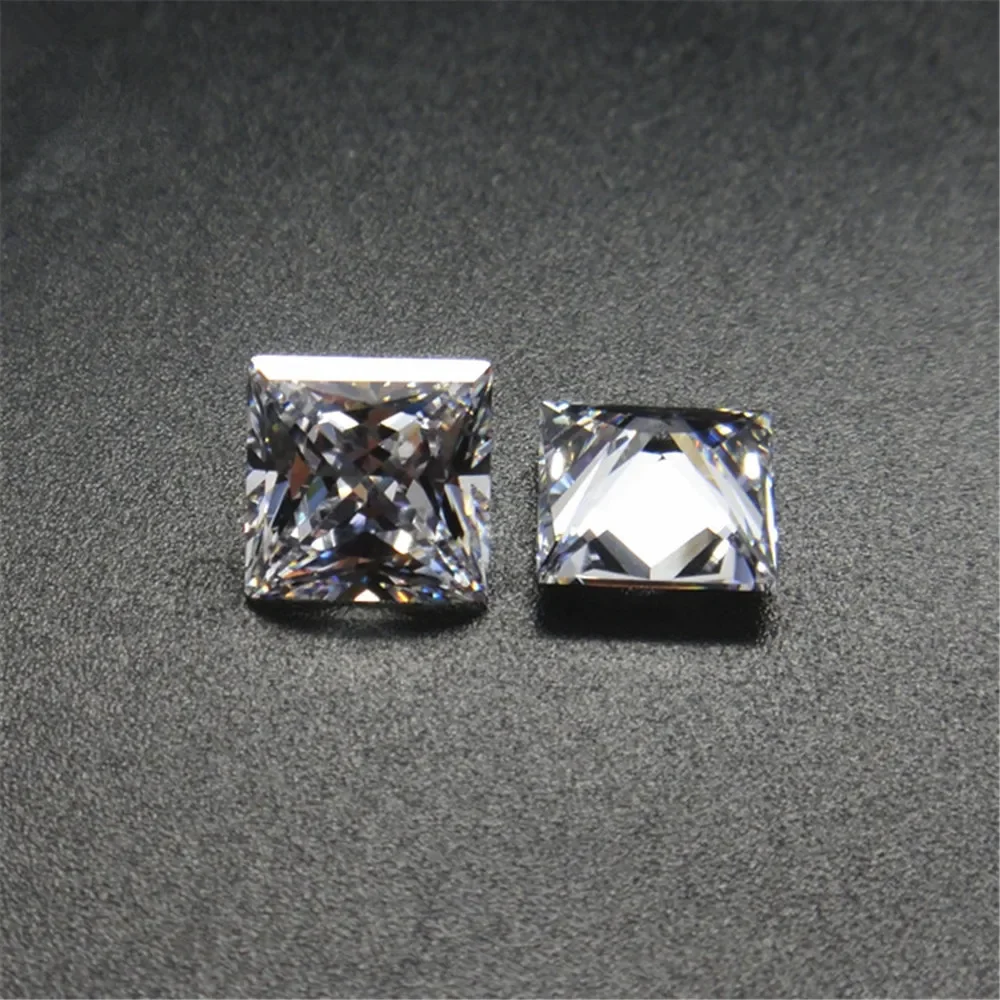 

Grade AAA Square Faceted Cubic Zirconia Princess Cut Cubic Zirconia Multiple Sizes to Choose