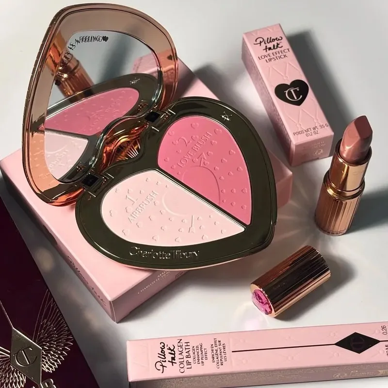 Charlotte Tilbury Lip Liner Set With Essential Oil Silky Blush Foundation That's Smooth Lightweight Natural And Blurred Makeup - view 2