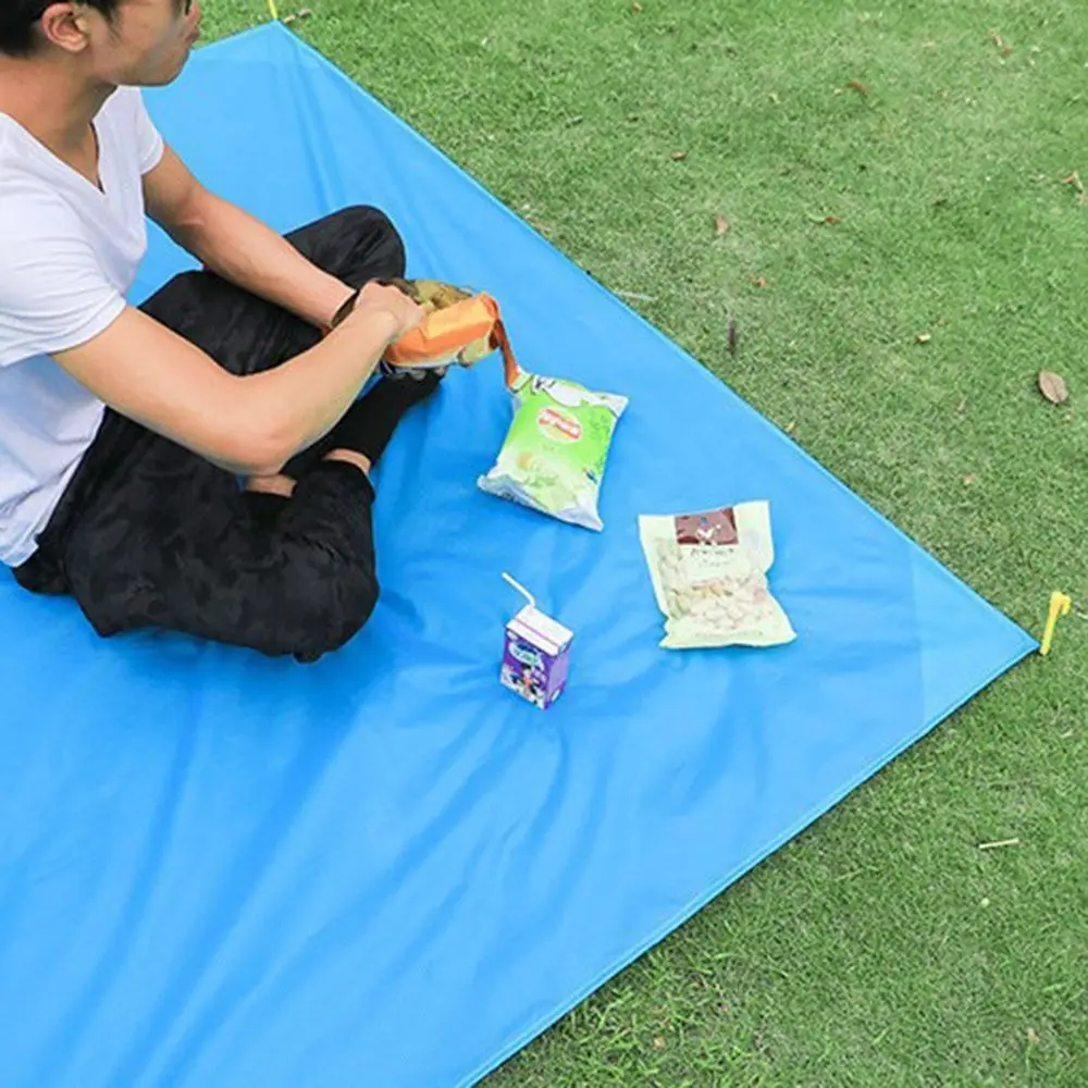 

Oxford Cloth Pocket Camping Mat 4 Sizes Folding Portable Picnic Blanket with Storage Bag Lightweight Sand Beach Mat Camping Tent
