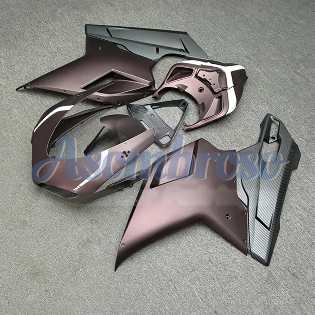 ABS Plastic Fairing Kit For Ducati 848 1098 1198 Full Motorcycle Body Panels | Matte Metallic Burgundy