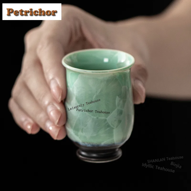 

50 мл Kiln Fambe Crystal Glaze Ice Flower Чашка для чая в стиле ретро, миска для чая, милая чашка, персональная чашка для дегустации чая, чашки Chazhan Master