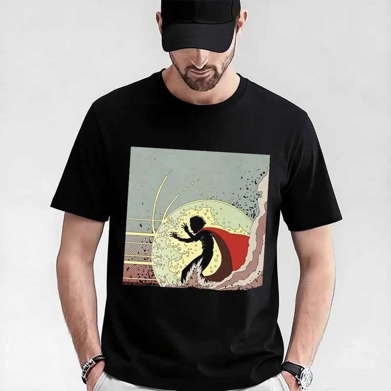 Akira Cyberpunk City Explosion Gift T‑Shirt Katsuhiro Otomo Retro Manga Shotaro Kaneda Neo‑Tokyo Anime Print Short Sleeve Tops