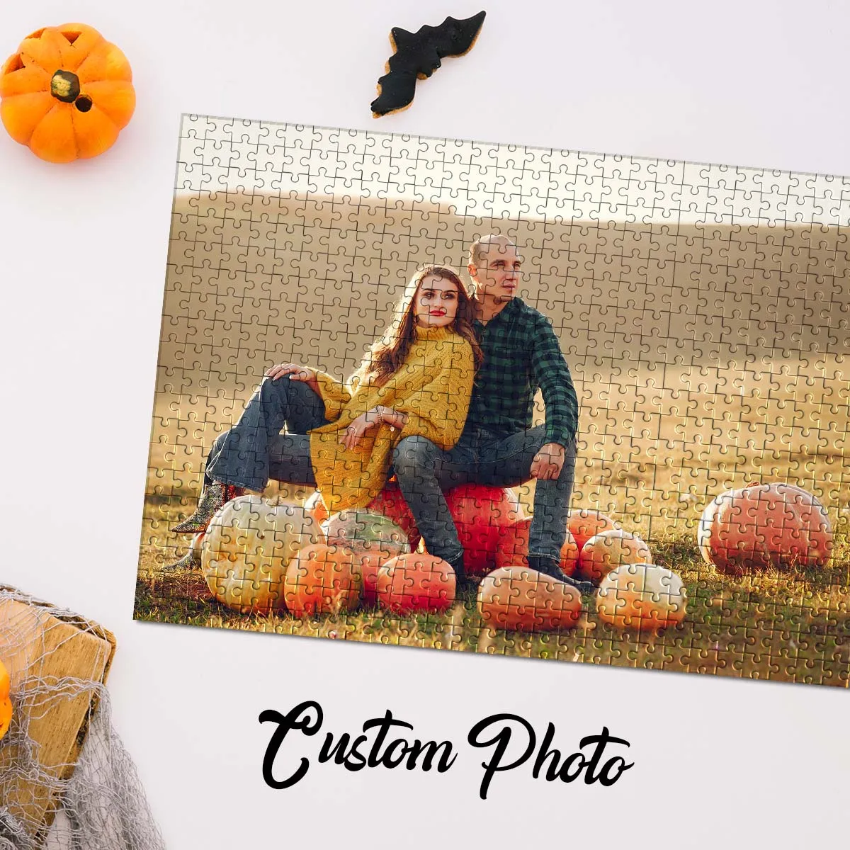 جميل مخصص صور في الهواء الطلق زوجين فسيفساء شخصية الضغط الألغاز بازل قطع الألغاز المخصصة في صور عيد ميلاد