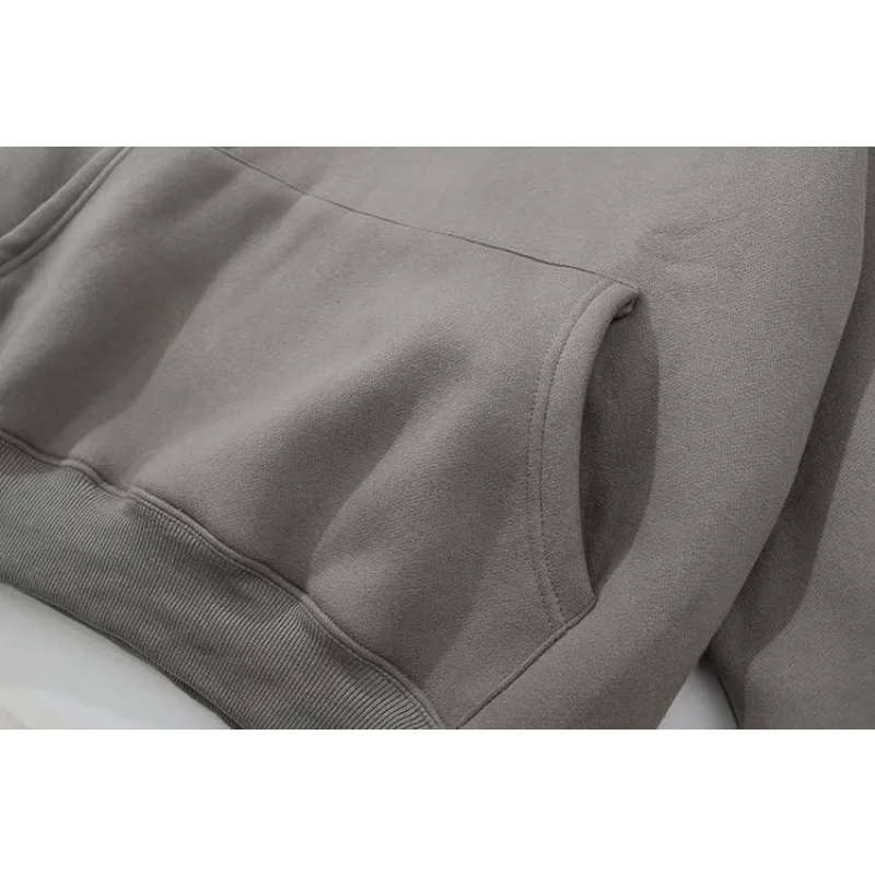 21SS Klassische Marke Double Line Herren Hoodies Luxus Brust Silikon Brief mit Tag Hoodies High Street Lose Plüsch Sweatshirt Set