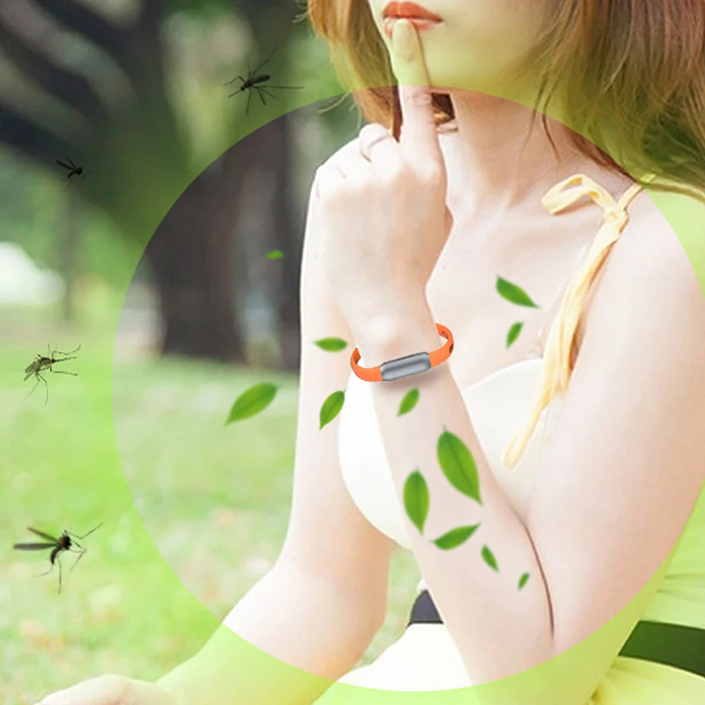 Pulsera repelente de mosquitos de aceite esencial para niños, antimosquitos, antimordeduras, reloj de pulsera para interiores y exteriores