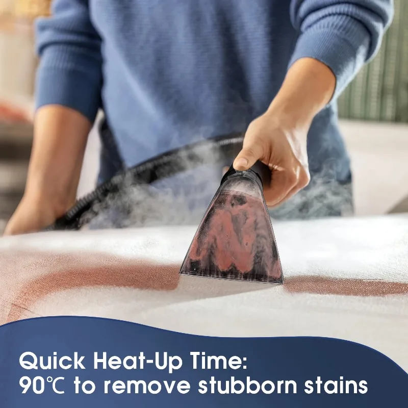 رائجة البيع المحمولة المحمولة آلة التنظيف درجة حرارة عالية الرطب والجاف البخار أريكة السجاد بقعة مكنسة كهربائية