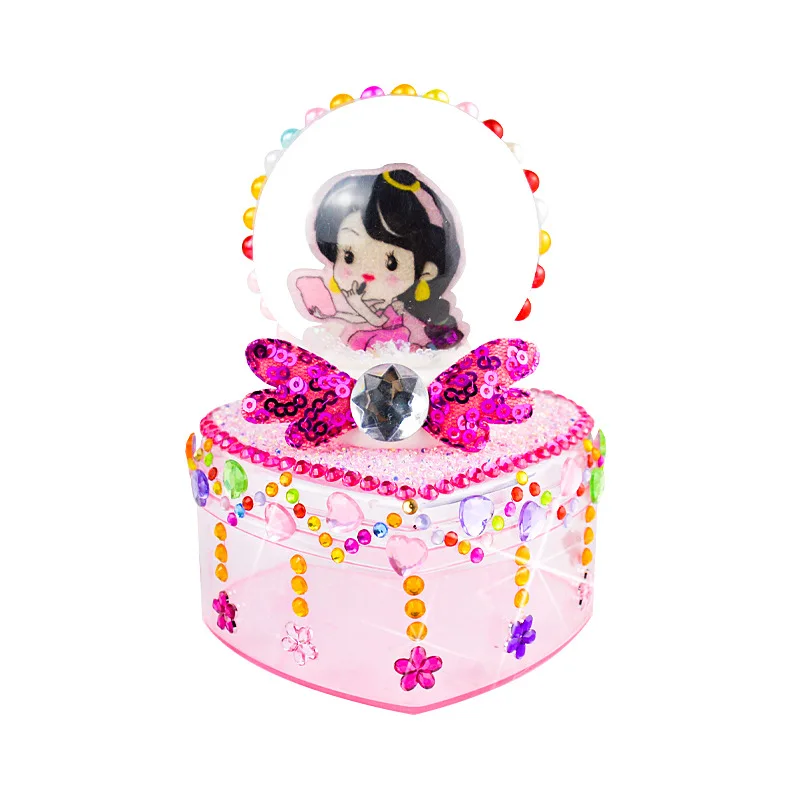 Princess Fantasy Crystal Box Girls DIY Storage Box Handmade Material Pack Set Educational Toys