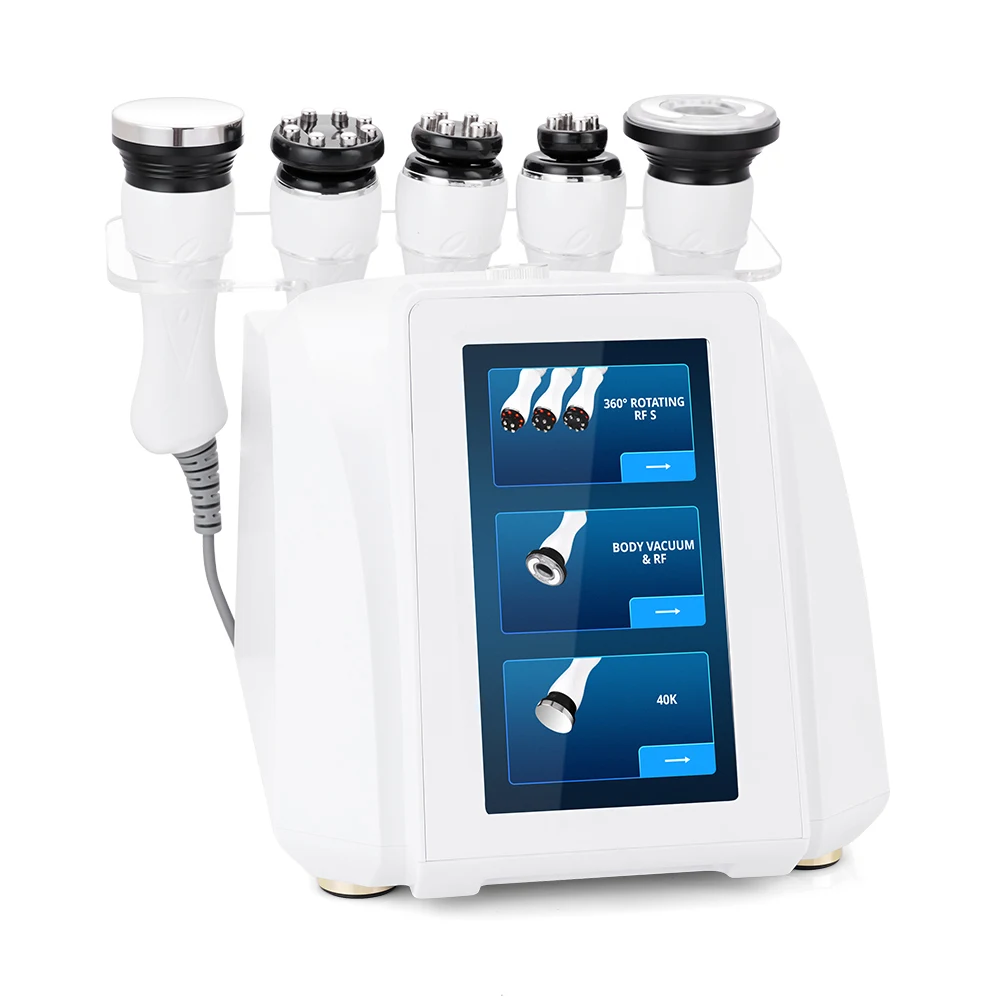 جديد 360 °   التلقائي الروتاري RF بالموجات فوق الصوتية التجويف فراغ آلة نحت الجسم