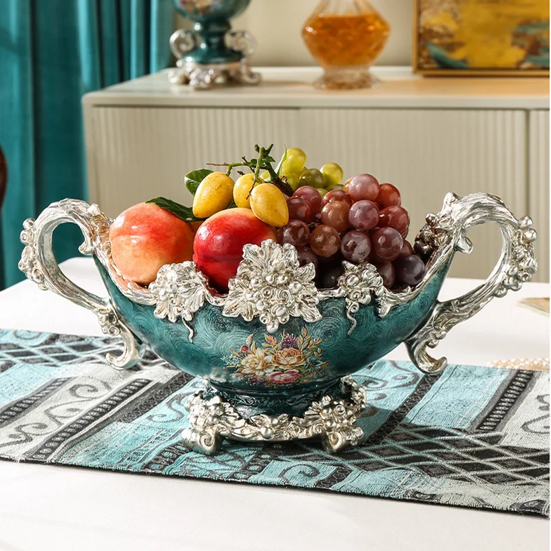 طاولة قهوة لغرفة المعيشة، صندوق حلوى إبداعي مزخرف، صندوق فواكه مجففة للوجبات الخفيفة المنزلية، ديكور فاخر خفيف #3