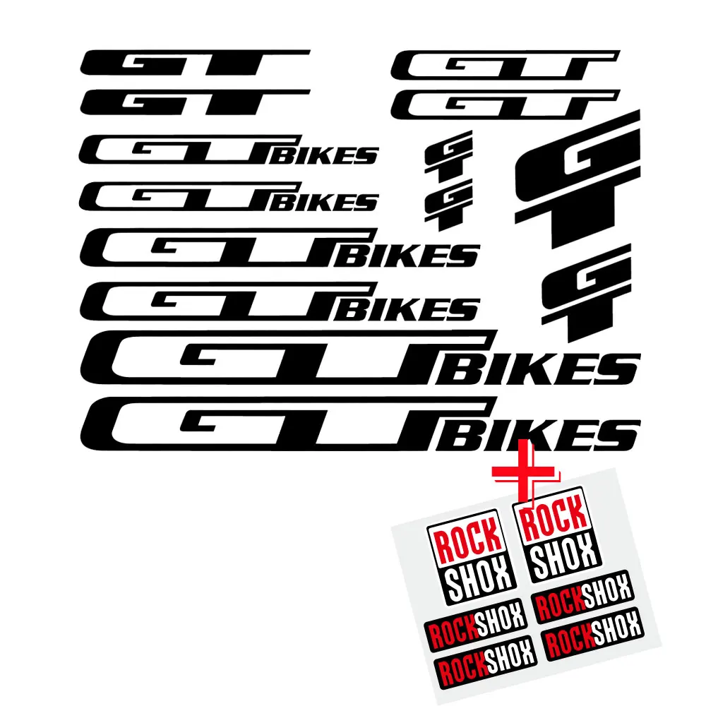 for GT Vinyl Decals Stickers  - cycling MTB BMX road bike frame