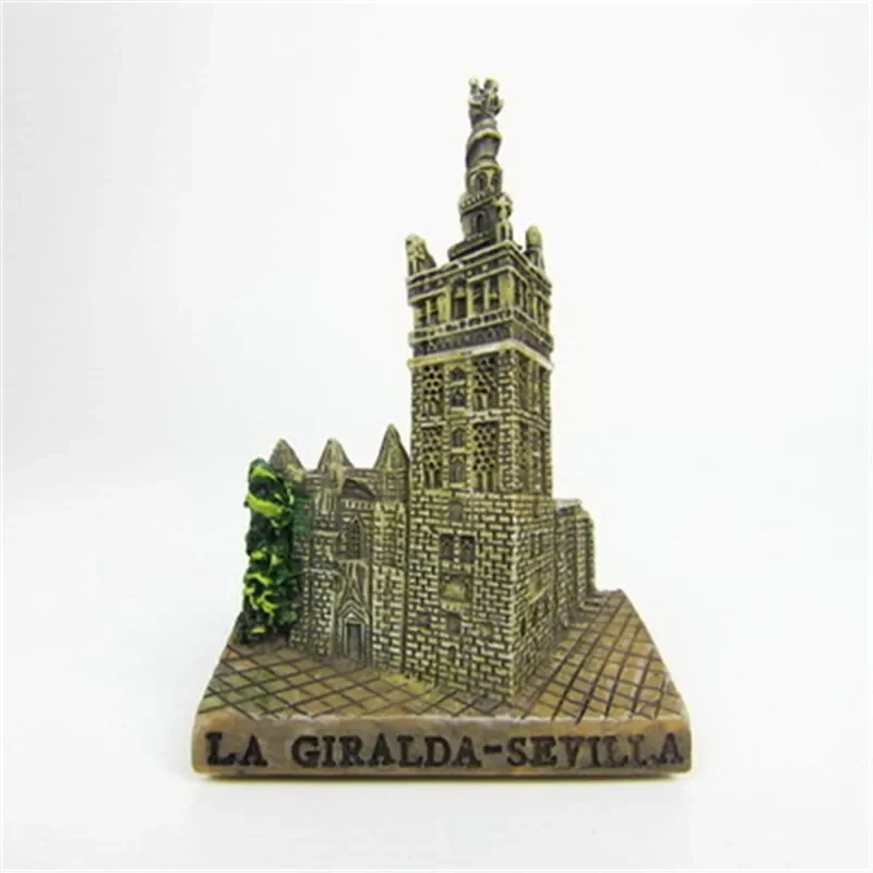 Catedralde Sevillay Giralda Sevilla Spanish Tourist Souvenir Fridge Stickers Magnets