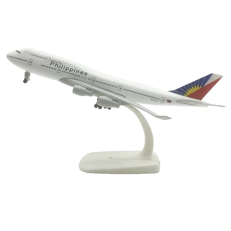 20cm Alloy Metal PHILIPPINES Airlines Boeing 747 B747 Airways Diecast Airplane Model Plane Model Aircraft w Wheels Landing Gears