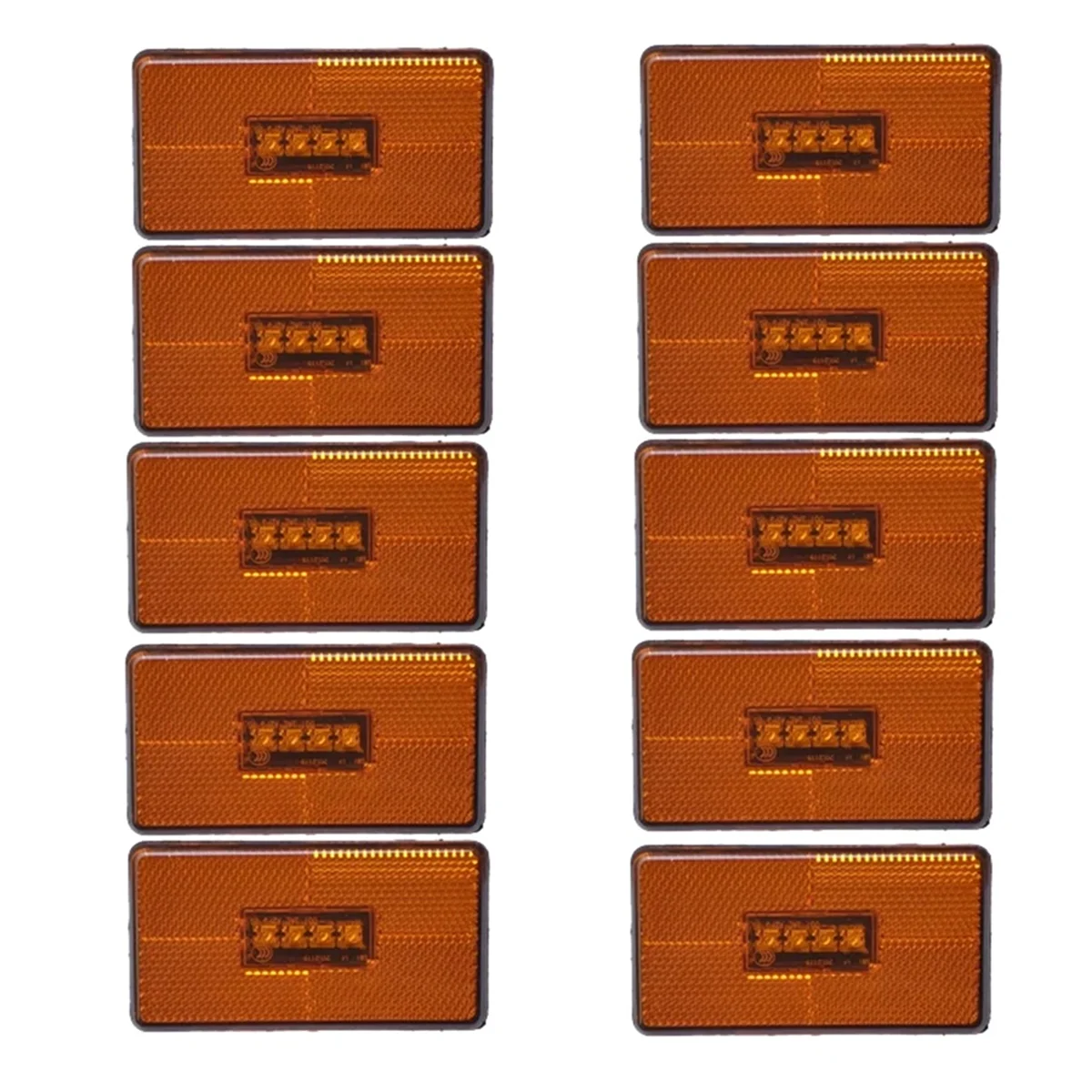 

10Pcs 24V Truck 4LED Side Marker Light 2052119 for Scania 5 6 Series P R Cabs G T S Series Truck Amber Indicator LampJAS