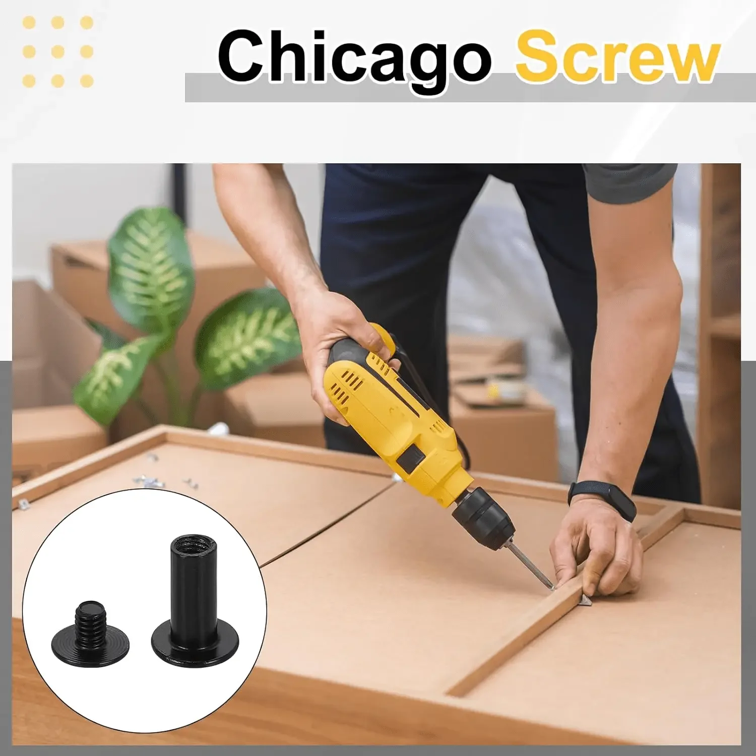 50 Stück M5 Chicago-Schrauben mit Schlitz für Leder, geeignet für Befestigungselemente wie Fotoalben, Desktop-Menüs, Geldbörsen usw – Detail 4