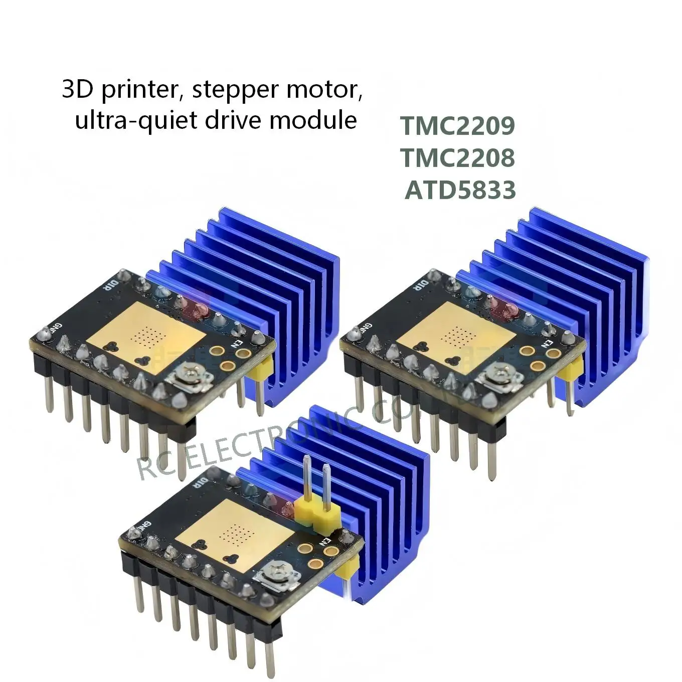 Ultra-quiet drive module TMC2209, TMC2208, ATD5833, 3D printer accessories, stepper motor