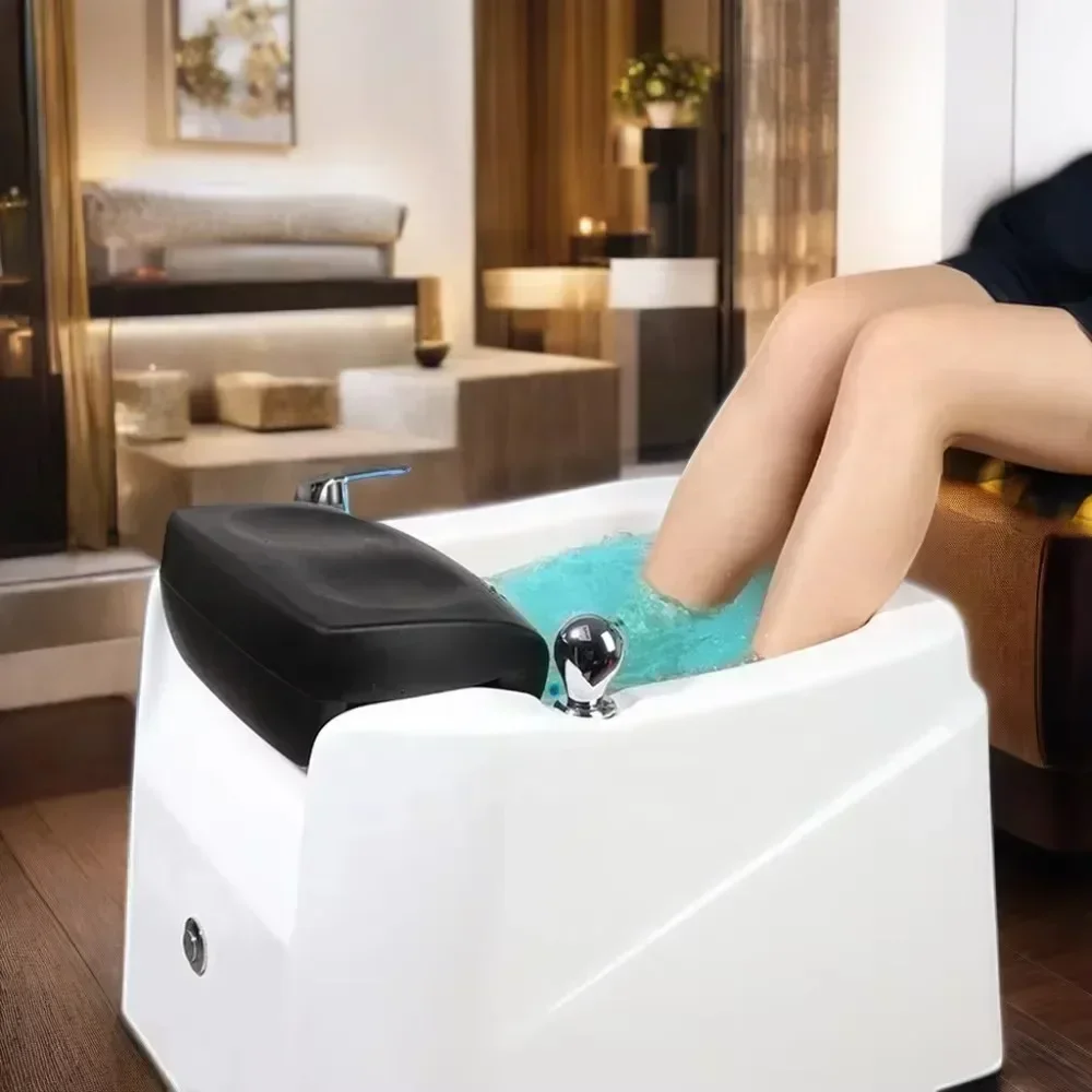 

Hot SalesHigh Quality Rectangle Pedicure Spa Bowl With Foot Massager For Home And SalonChair Use