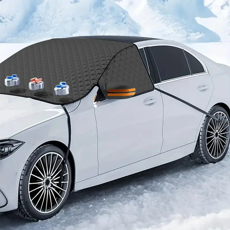 Juste de pare-brise magnétique pour l'hiver, neige et givre, Bchampionship, protection de fenêtre avant, protection contre le gel, voiture d'hiver protège pare brise voiture givre givre pare brise voiture