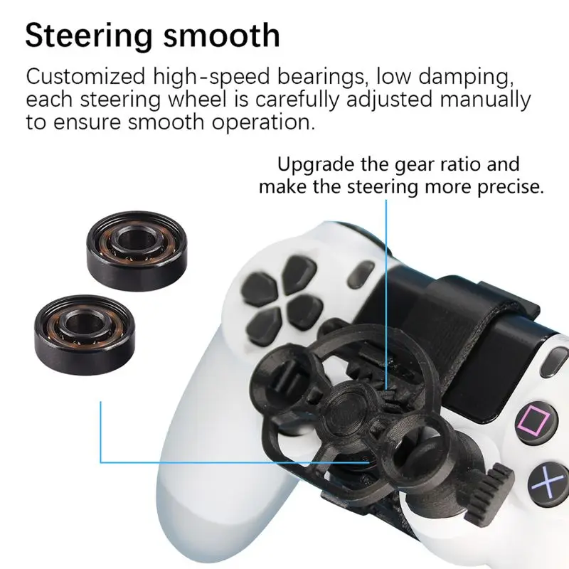 Racing Games Mini Steering Wheel Auxiliary Controller Game Joystick Racing Games Simulation Simulator Gamepad for Accessory