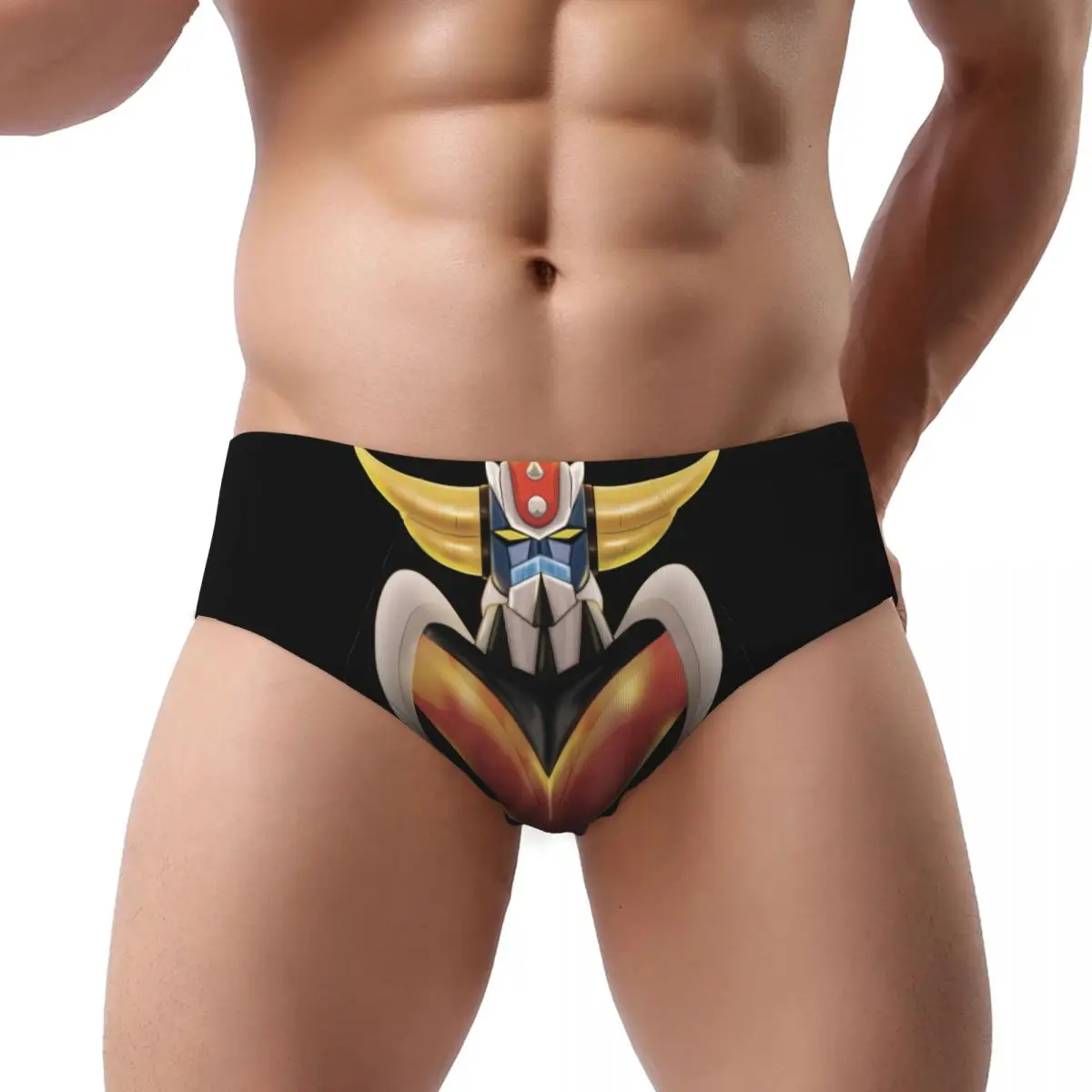 Custom Men UFO Robot Grendizer Goldorak Panties Underwear Male Comfort Mazinger Z Briefs Underpants