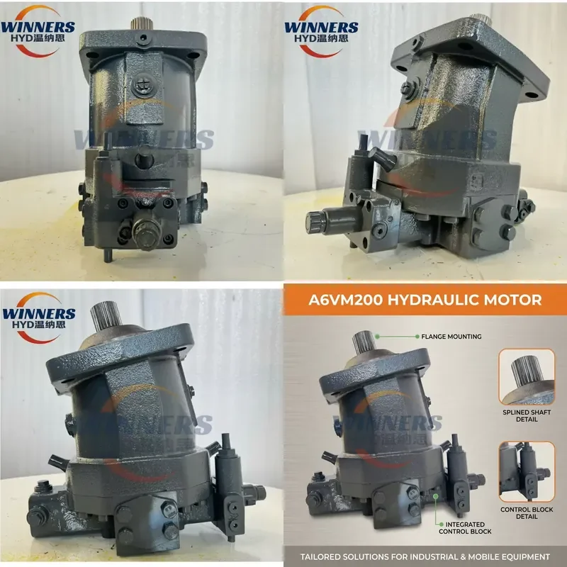 A6VM Hydraulic Motor Rotary Drilling Power Unit Digging A6VM28 A6VM55 A6VM80 A6VM107 A6VM140 A6VM160 A6VM200 A6VM250 450 Bar