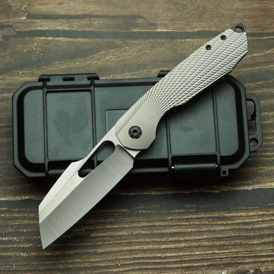 2026 New STR Real Titanium Handle 154CM Ceramic Bearing Pocket EDC Tool Kitchenware Fish Hunting Camping Outdoor Folding Knife