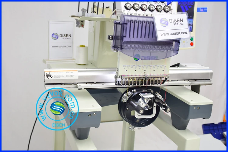 آلة تطريز غطاء رأس واحد مستعملة تجاريًا في الصين لحقائب الأحذية المسطحة