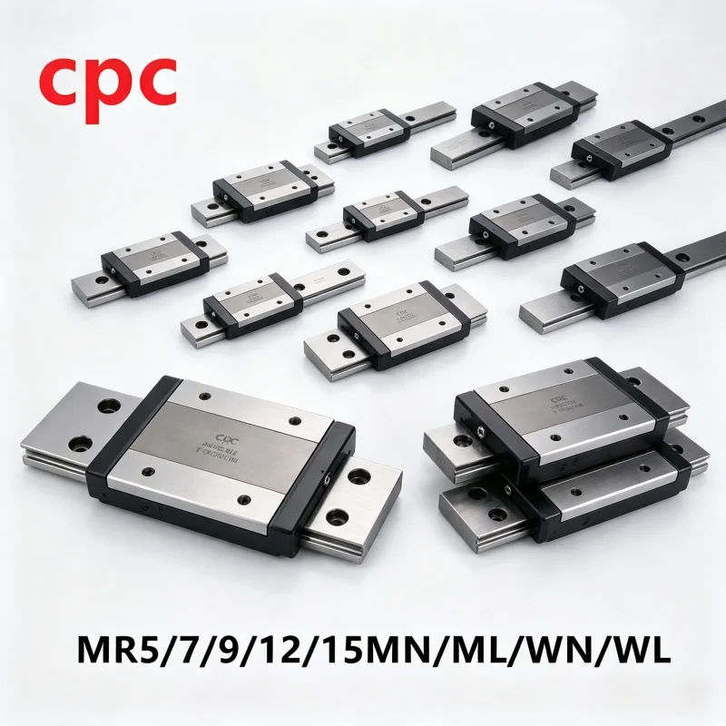 Taiwan CPC Stainless Steel Linear Motion Carriage Block MR9MN MR12MN MR15MN MR9WN MR12WN MR9ML MR12ML ARC15MN Guide Slider