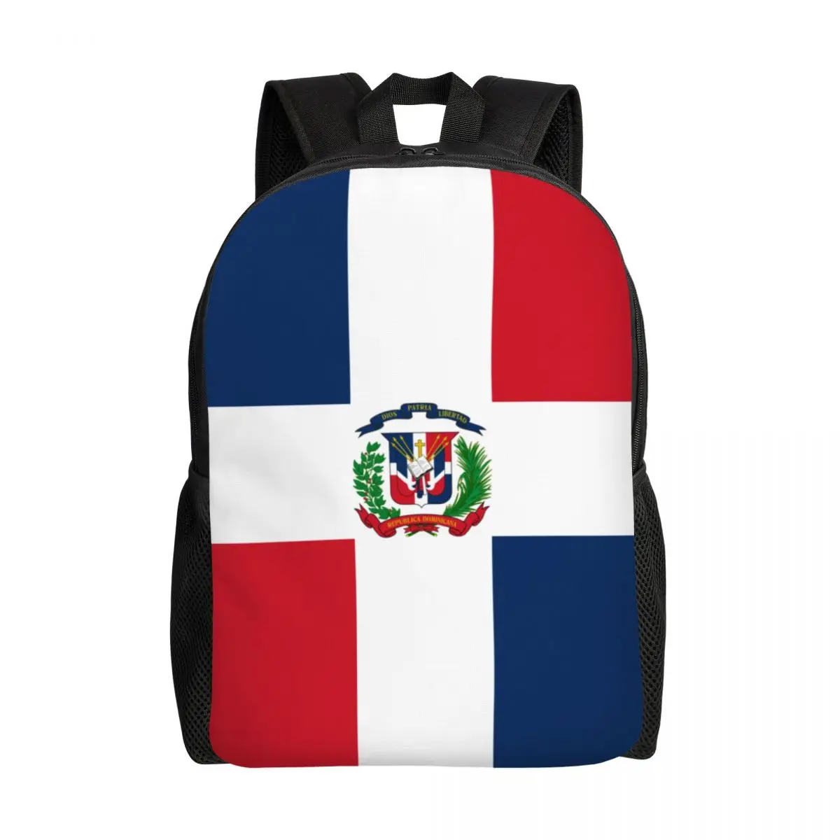 Custom Dominican Republic Flag Travel Backpack Men Women School Laptop Bookbag College Student Daypack Bags