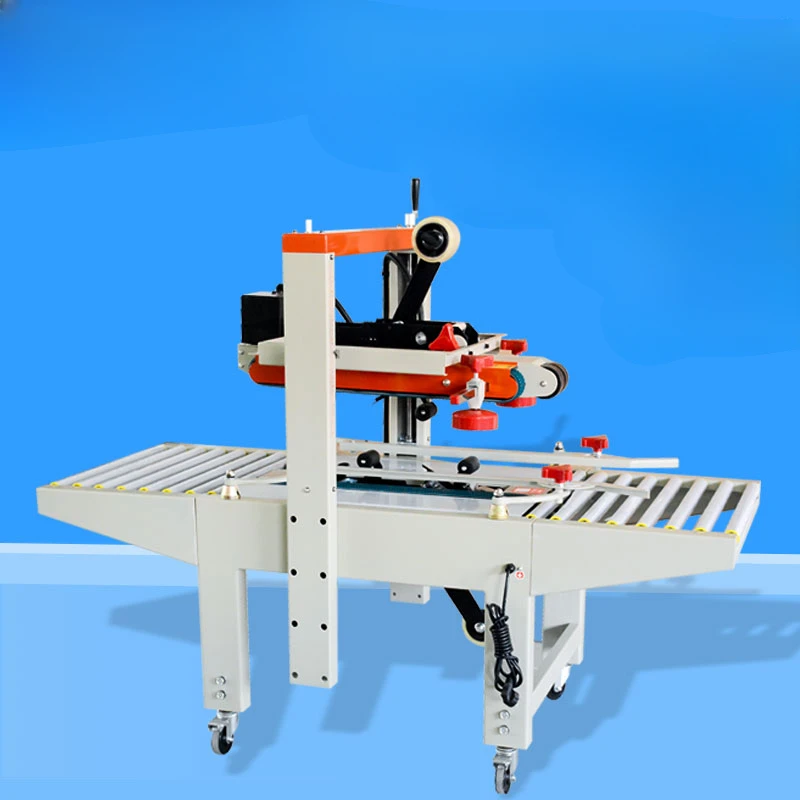 Automatic sealing machine driven up and down, carton sealing machine driven left and right, adhesive tape sealing machine