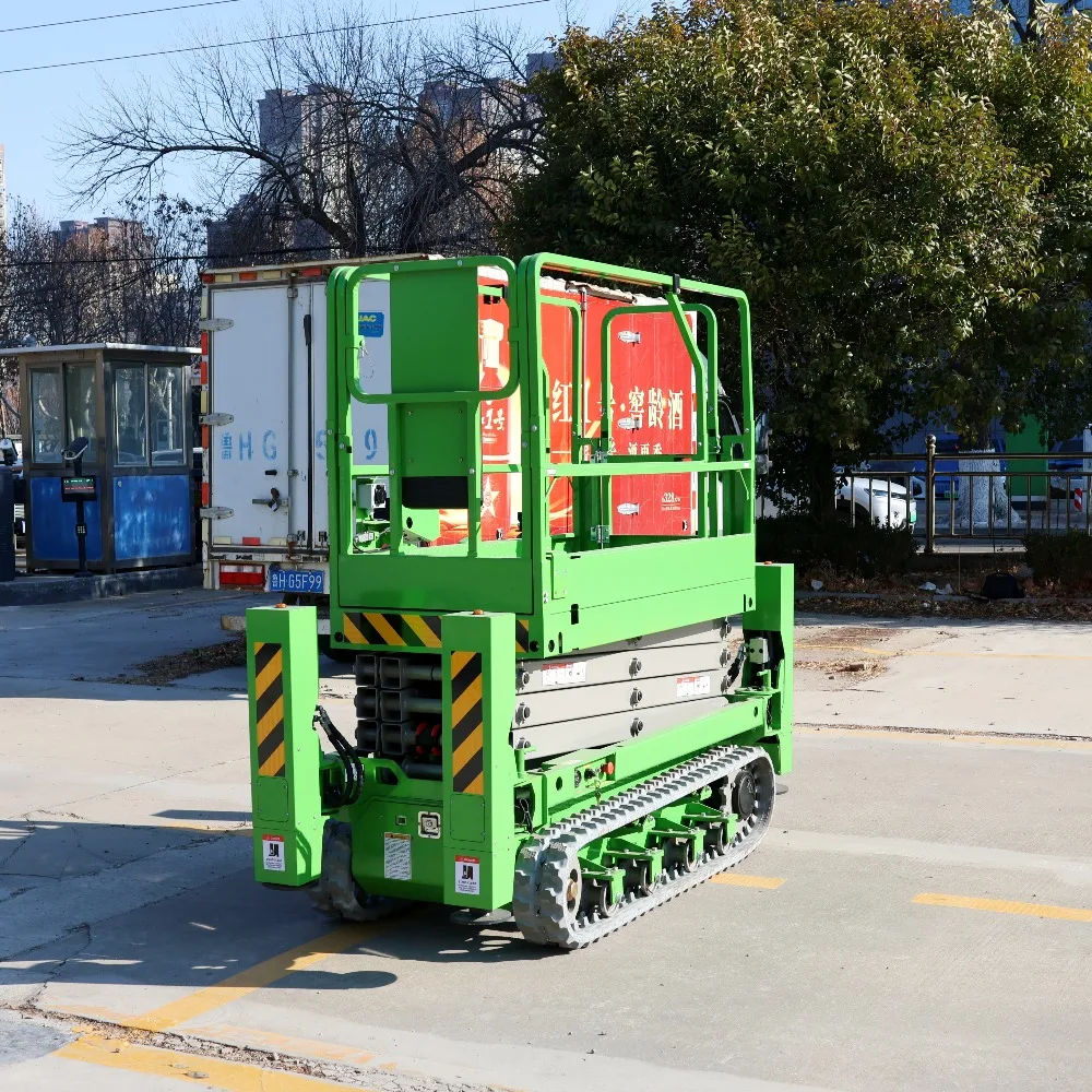 Tracked Aerial Platform Crawler Scissor Lift Self Propelled 14m Automatic Rough Terrain Heavy Duty Reliable Lifting Machine
