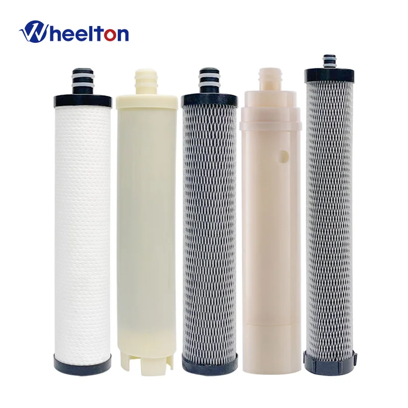 WHEELTON Sostituzione compatibile con filtro depuratore d'acqua per WHT-A6 PP T33 Cartuccia di ultrafiltrazione a carbone attivo 1 PZ