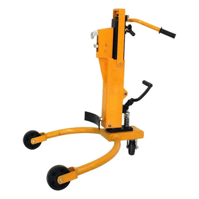 

Hydraulic Oil Drum Lifter Truck 350Kg Load Capacity Sealed Mobile Trolley Durable For Industrial Workshop Storage Handling Tasks