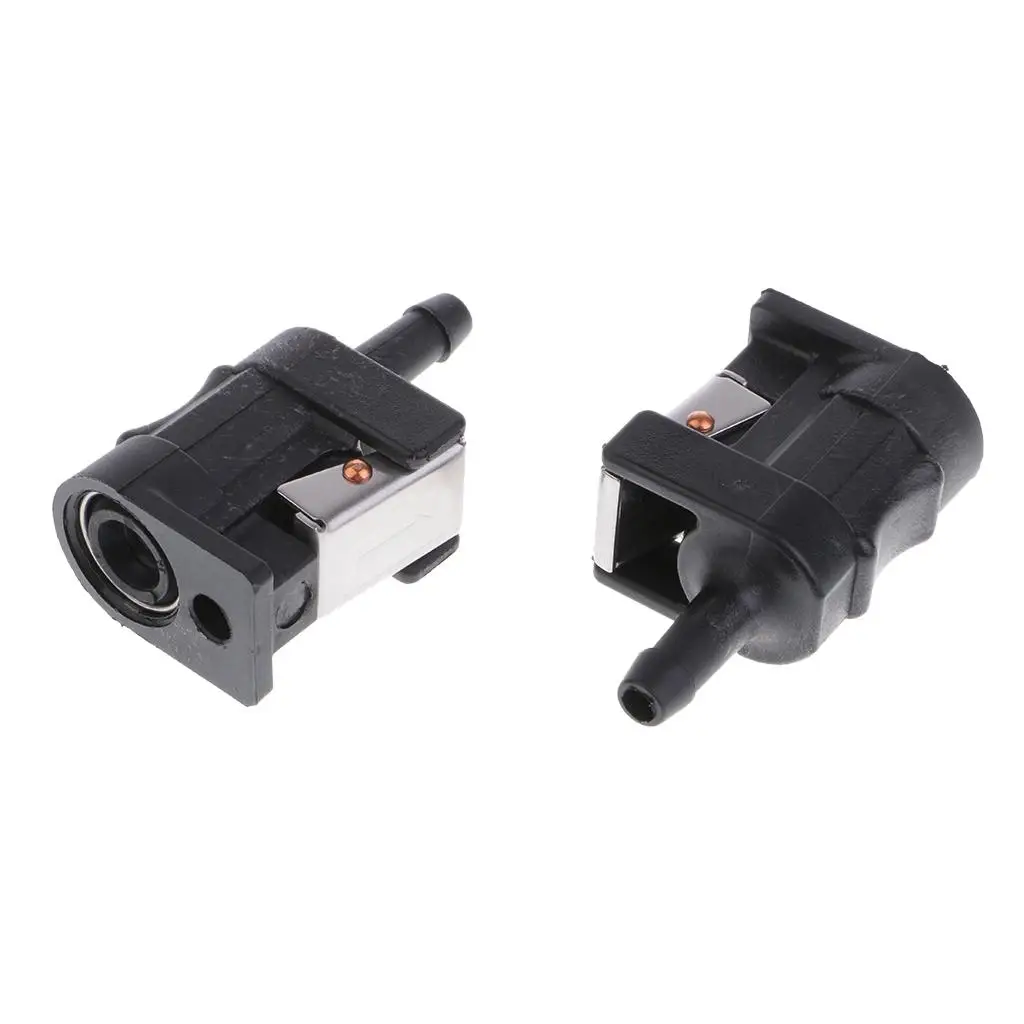 Conector rápido fêmea para motor de barco, 2 peças, conector de linha de combustível, adaptador de tubo para motores de popa yamaha, encaixe de mangueira de combustível de 5/16 polegadas