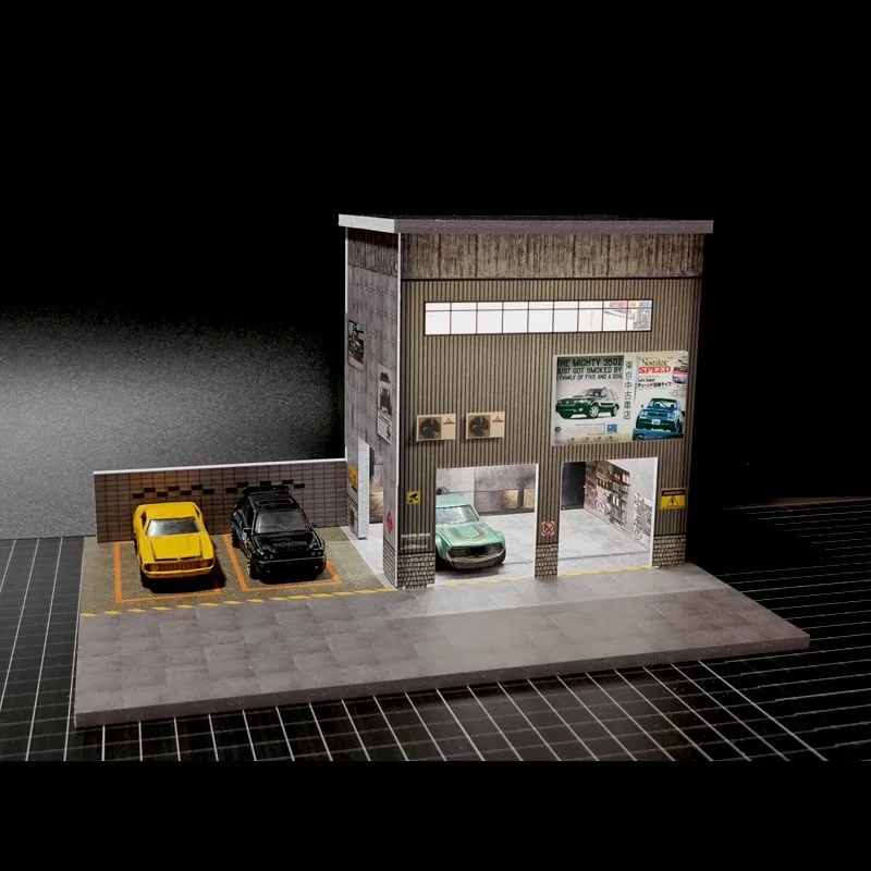 

LC 1:64 Auto Repair Shop Theme Light Edition multi-storey Car Park Scene