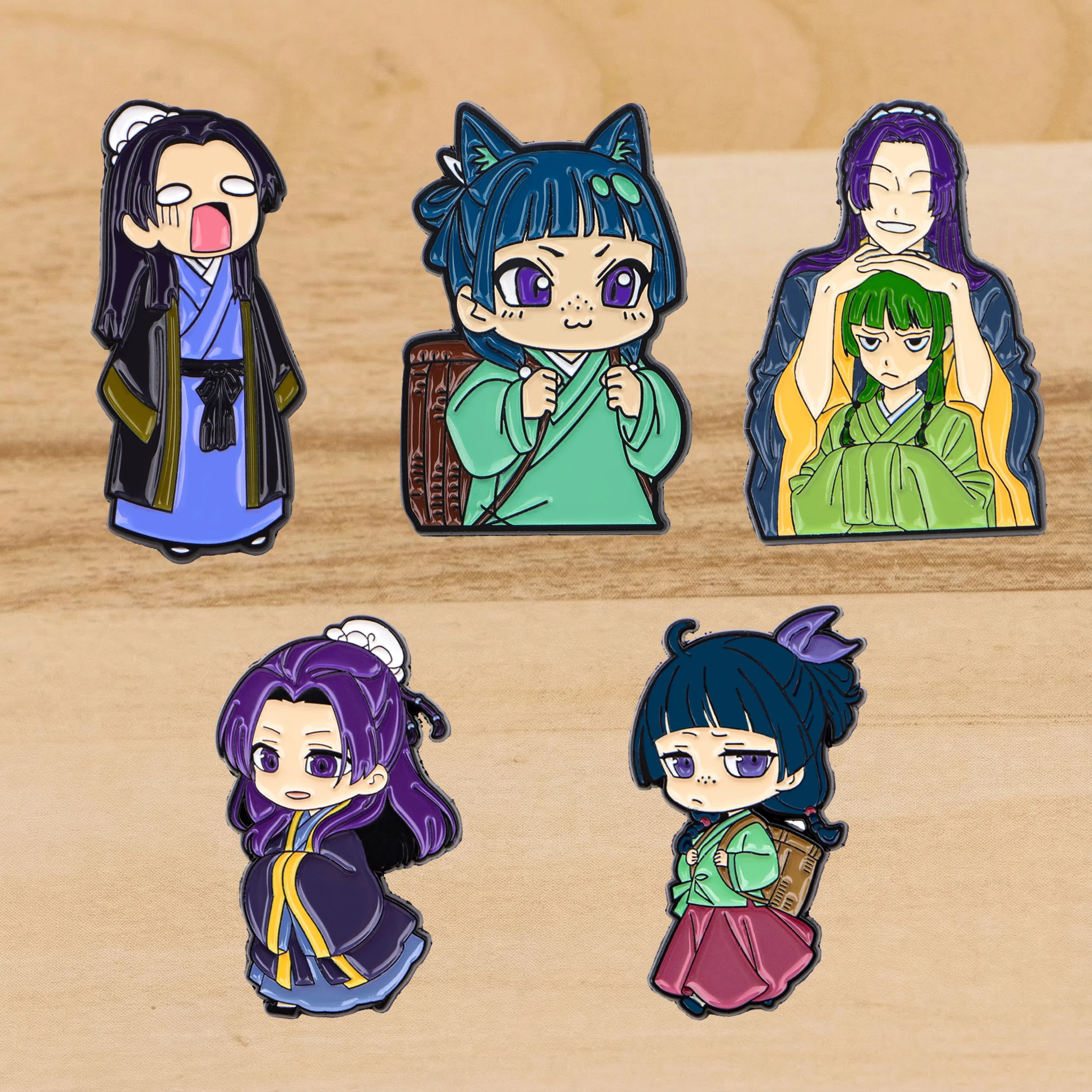 3-8pcs/Set Cool Anime Series Enamel Pin Cartoon Characters Lapel Pin Fashion Badge for Bags Denim Hat T-shirt Decoration Gifts view 6