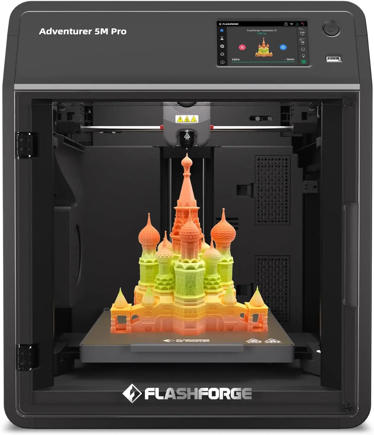 High Speed 3D Printer 87x87x87 Inch 600mm s Printing Auto Bed Leveling Quick Release Nozzle Removable PEI Plate Dual Filtration
