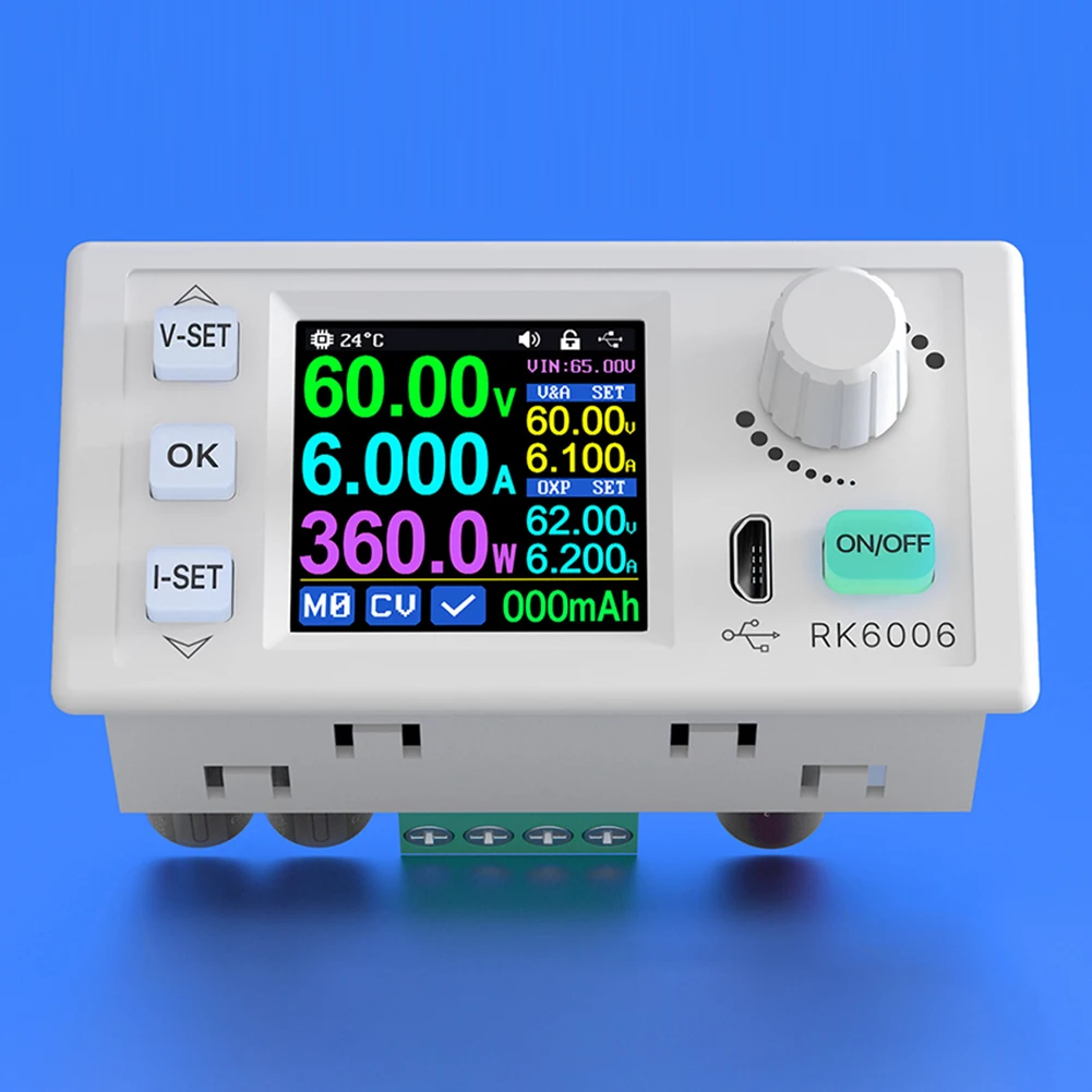 RK6006/RK6006-BT convertitore modulo Step-Down DC 60V 6A stabilizzatore di tensione da banco di comunicazione USB Display regolabile a 4 cifre