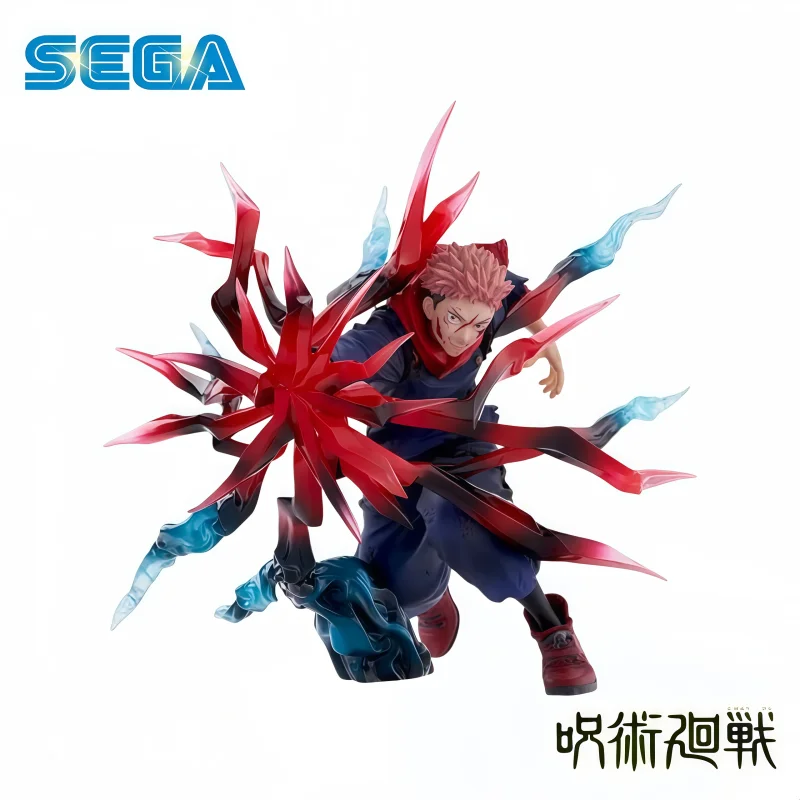Em estoque 100% original sega jujutsu kaisen itadori yuji figura de ação modelo boneca marca boexd anime personagens garagem brinquedos