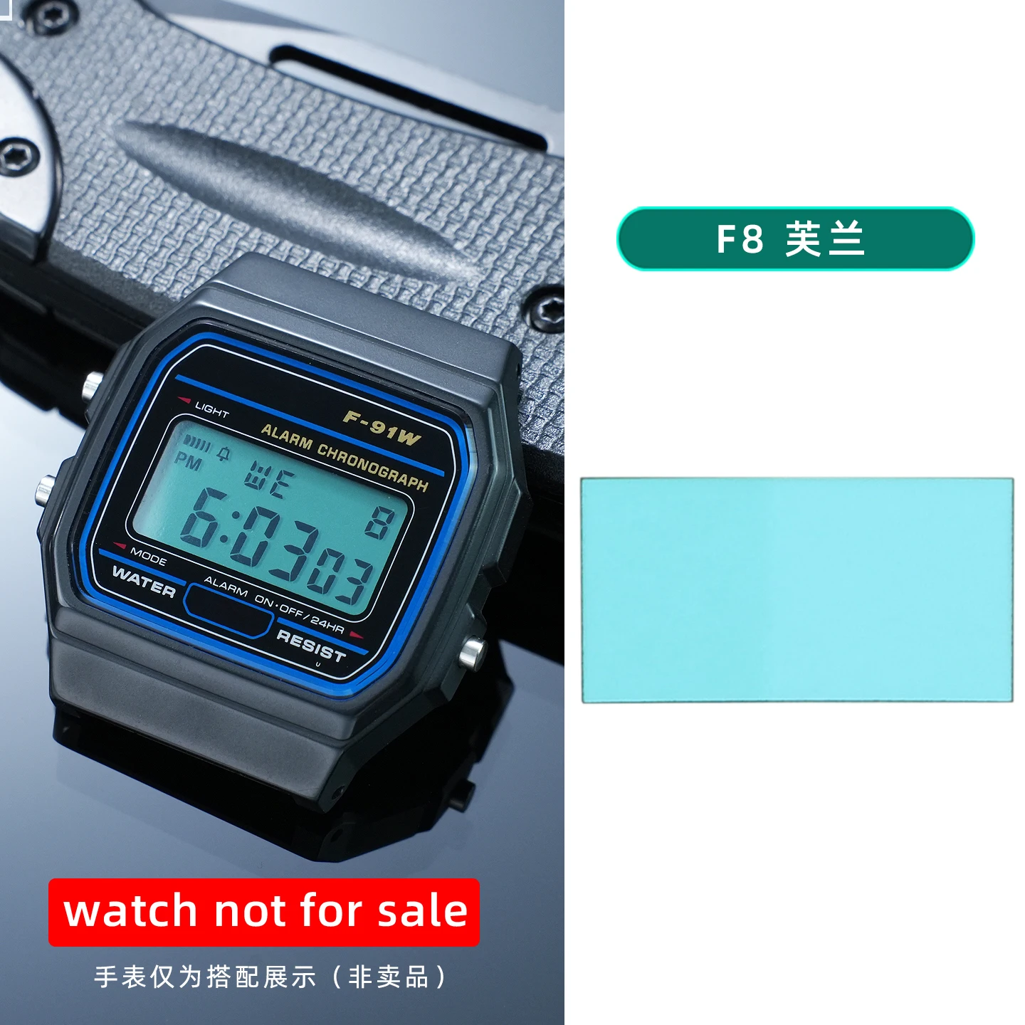 28 verschiedene Farbfolien für Display-Bildschirme, DIY-Aufkleber im Ins-Stil, HD-Folienaufkleber für Casio F91 A158 A159 A168 F105 – Detail 13