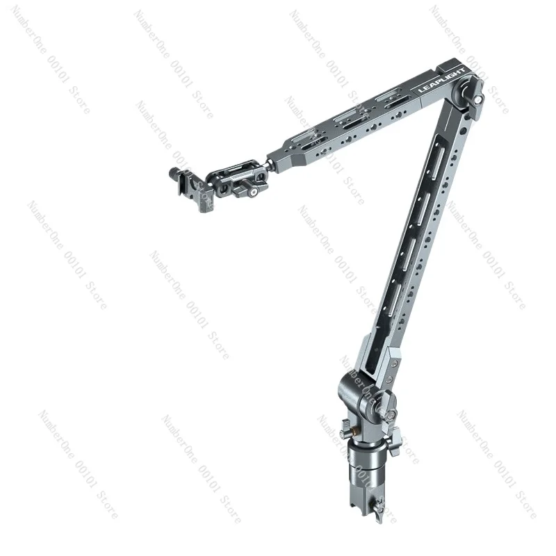 360° Adjustable Aluminum Desktop Boom Arm Stand Metal Holder for Phone Tablet Camera Live Stream