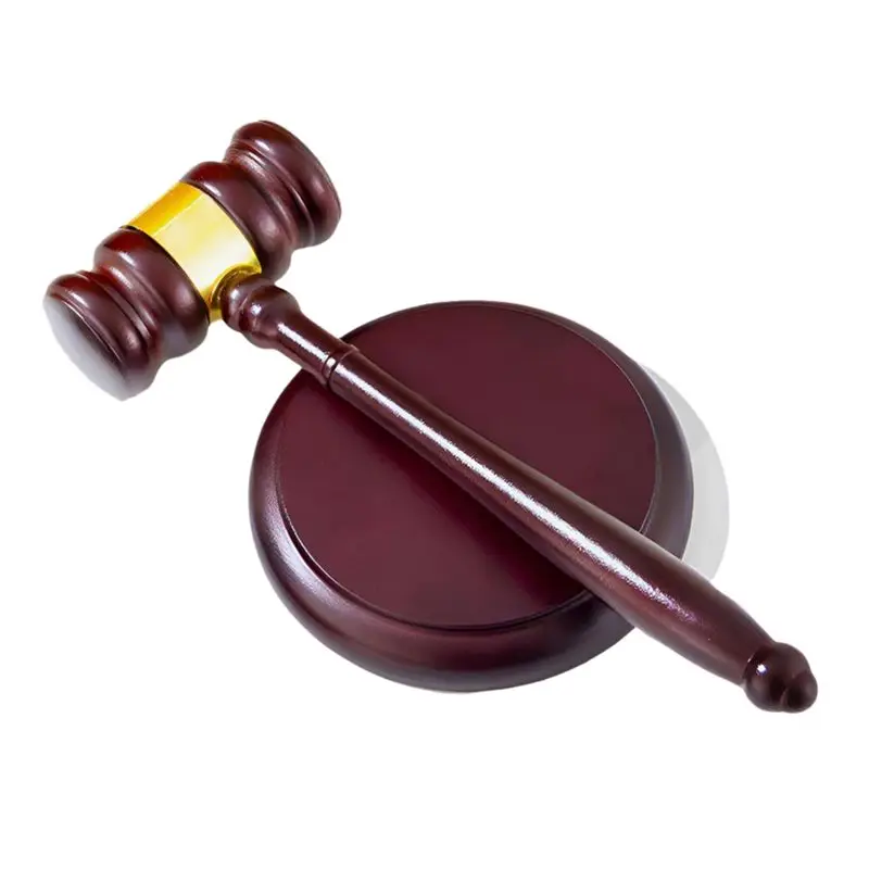 Gavel And Sound Block Set Wooden Gavel And Sound Block For Lawyers, Judges, And Chairmen Of The Board Eco-Friendly