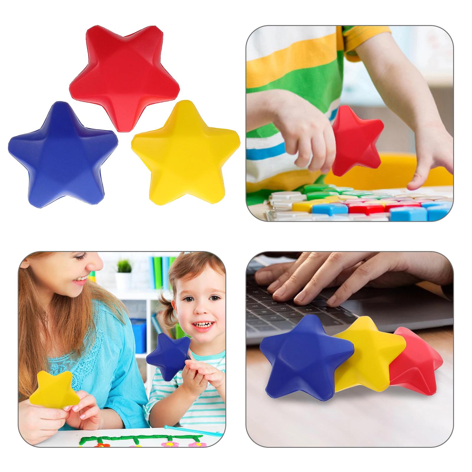 

6 Pcs Toy Stress Relief for Adults Color Changing Toys Diy Squishy Baby