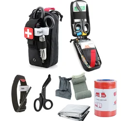 Bolsa táctica Molle médica EDC EMT, Kit de primeros auxilios, Kit de supervivencia, Kit de tijeras de torniquete de emergencia