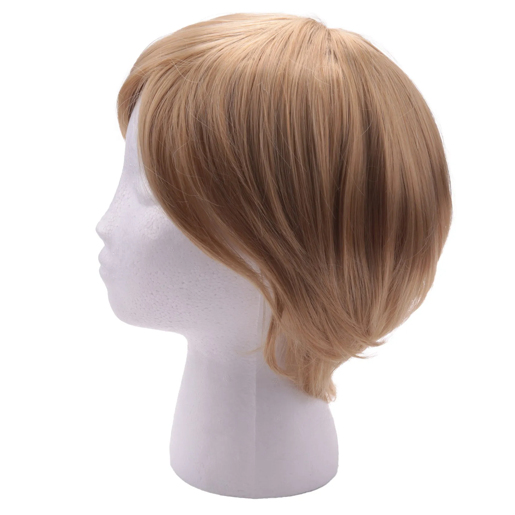 Short Layered Wavy Full Synthetic Wig Blonde