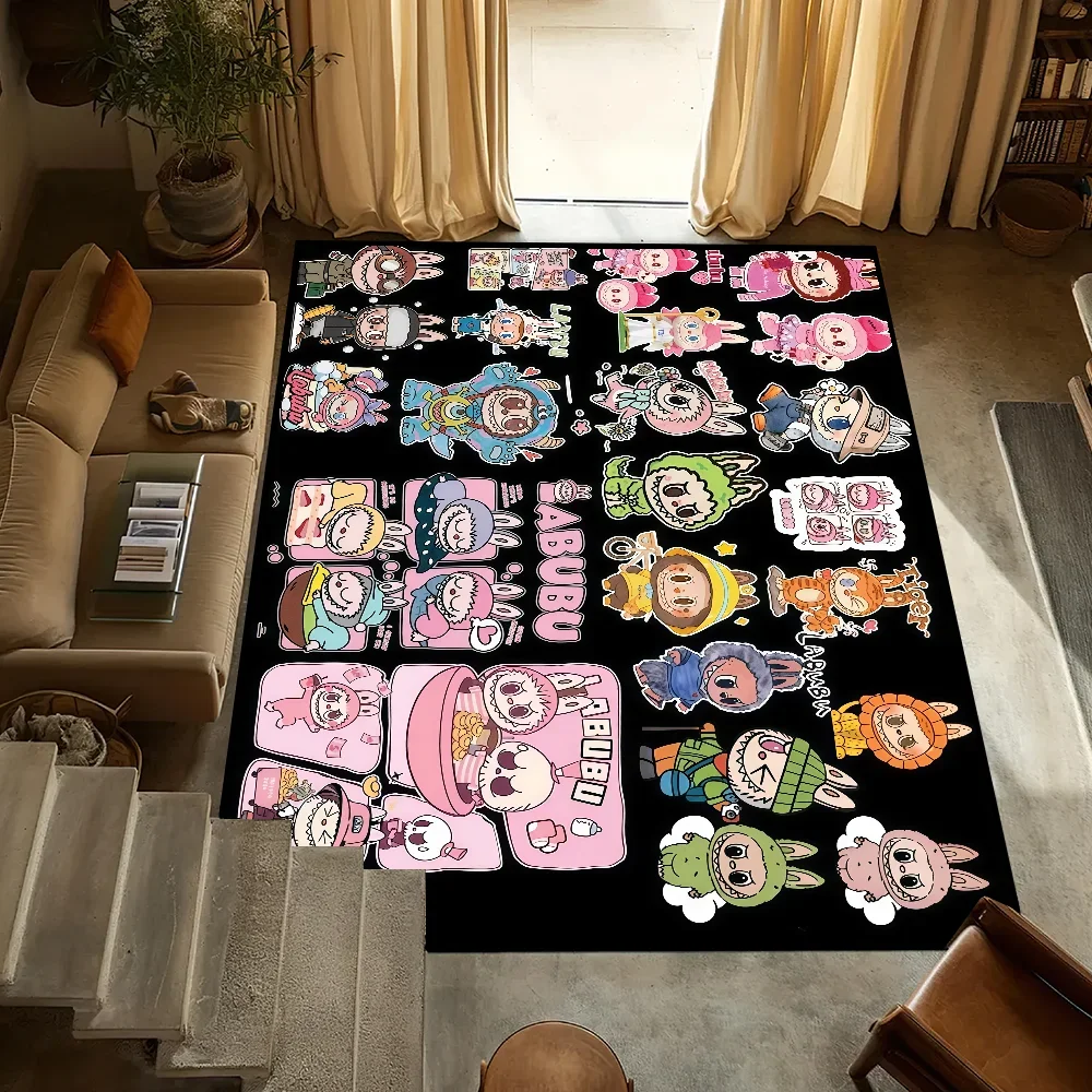 

small carpet L-Labubus Anti-Slip Kitchen Bedroom Handmade Tufted Rug Carpet Living Room K-Kawaii Entrance Decoration